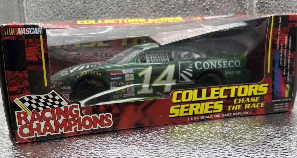 Signed Ron Hornaday Jr #14 Conseco NASCAR Racing Champions 1:24 Diecast